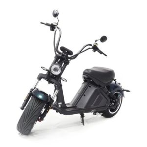 Black Electric Motor Scooter