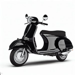 Vespa Black and silver trim