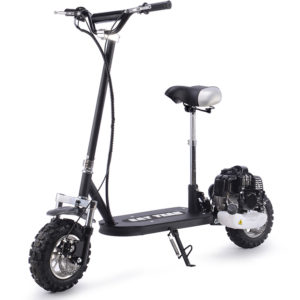 Black city wolf scooterx gas powered scooter